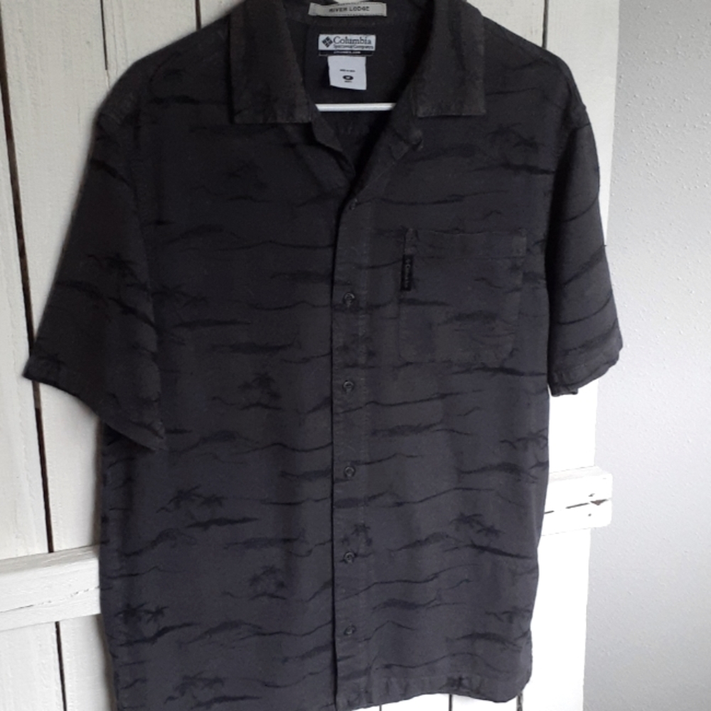 Columbia Men's Short-sleeve PFG Shirt Sz M